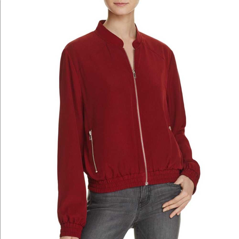 Likely Red Linden Bomber Jacket